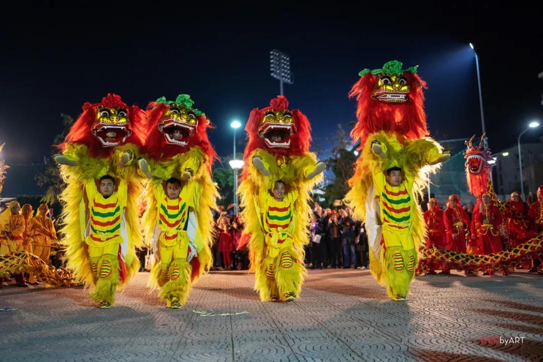 崔各庄地区的舞龙舞狮团队参加希腊嘉年华演出活动（崔各庄文联供图）2