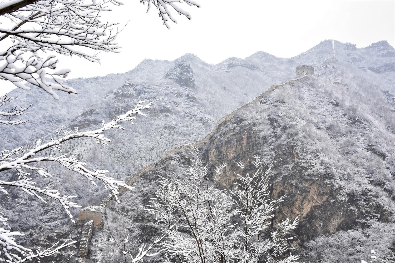 齐如久《锥峰春雪》13601362442