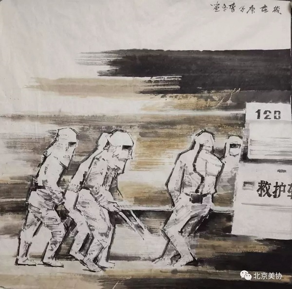 07《与时间赛跑的人》 李冬  国画