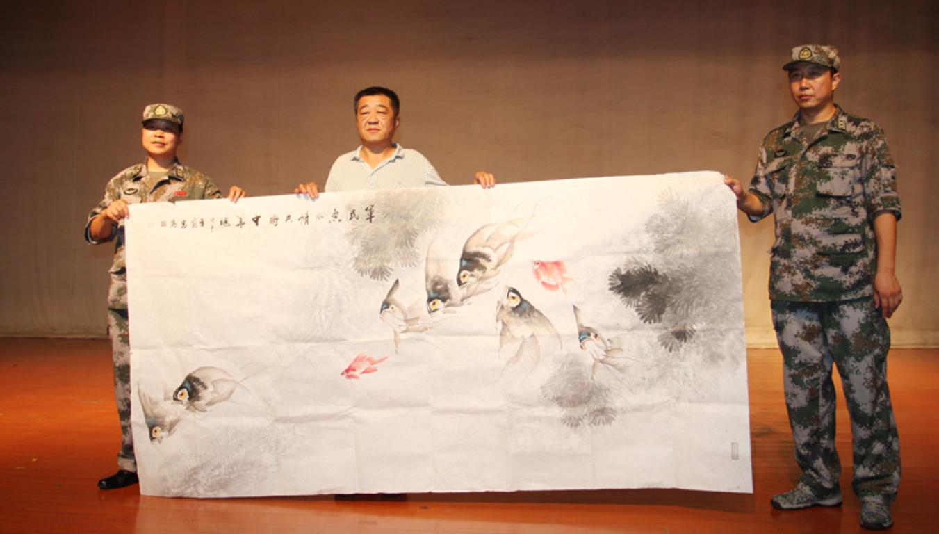 昌平美术家协会副秘书长张国忠捐赠画作